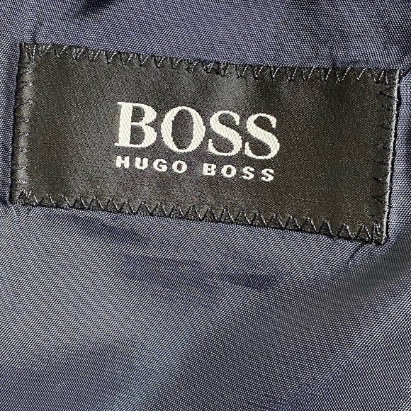 Boss Hugo Boss Black Label Astor Nostalgia Dark Blue Sport Coat Sz US 42 Euro 52 - Picture 4 of 7